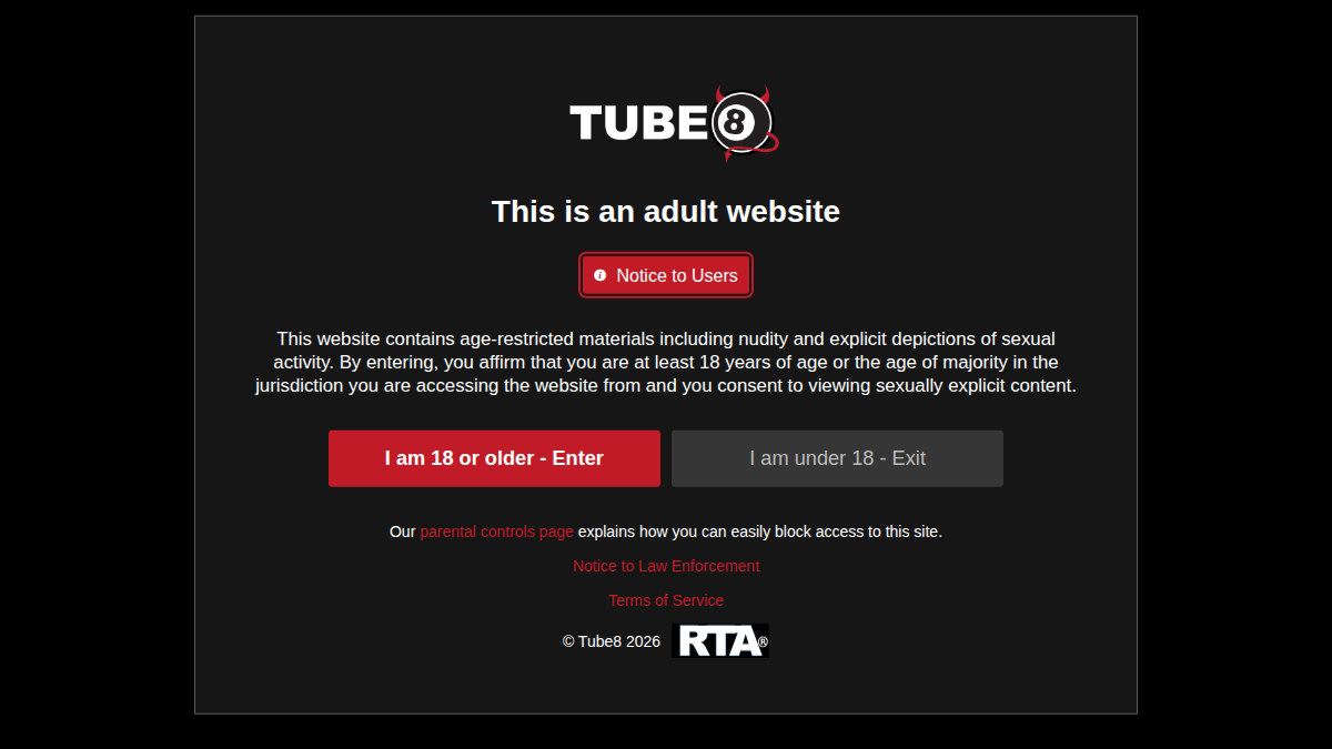 Tube8 · Predogled strani
