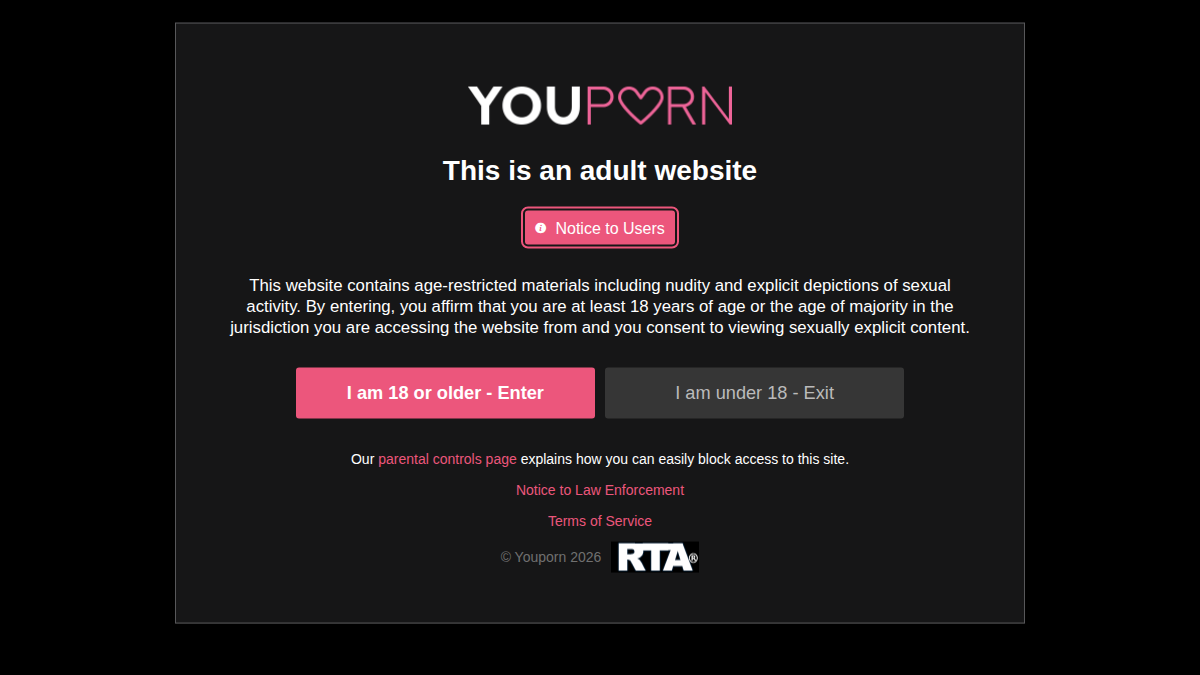 YouPorn · Predogled strani